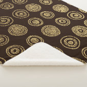 Couverture Sherpa Cercles d'or : Motif à main (3/4)