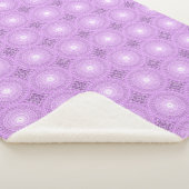 Couverture Sherpa Cercles Lilac motif (3/4)