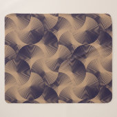Couverture Sherpa Cercles Optiques Illusion : Géométrique sans joint (Devant (Horizontal))