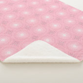 Couverture Sherpa Cercles roses motif (3/4)