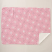 Couverture Sherpa Cercles roses motif (Devant (Horizontal))