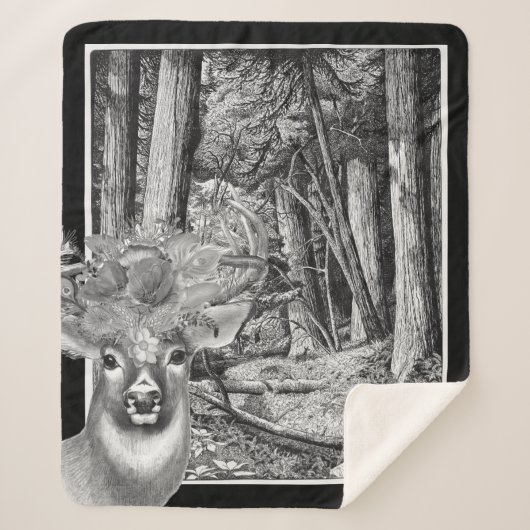 Couverture Sherpa Cerf (Devant)
