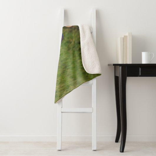 Couverture Sherpa Cerf à queue blanche | Habitat Grassy (En situation)