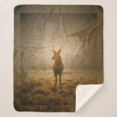 Couverture Sherpa Cerf dans la forêt (Devant)