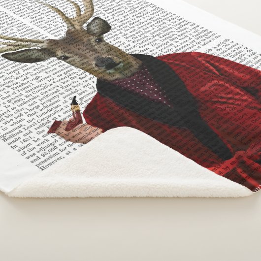 Couverture Sherpa Cerf dans la veste de tabac (3/4)