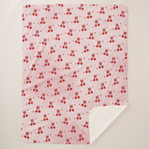 Couverture Sherpa Cerise
