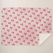 Couverture Sherpa Cerise (Devant (Horizontal))