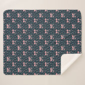 Couverture Sherpa Cerise Coquette (Devant (Horizontal))
