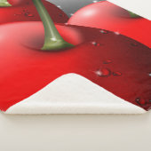 Couverture Sherpa Cerises avec gouttes de ragoût (3/4)