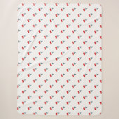 Couverture Sherpa Cerises mignonnes doux simple (Devant)