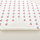 Couverture Sherpa Cerises mignonnes doux simple (3/4)