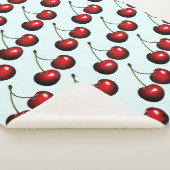 Couverture Sherpa Cerises Rouges (3/4)