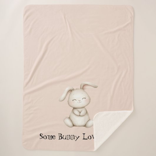 Couverture Sherpa Certain Lapin T'aime (Devant)