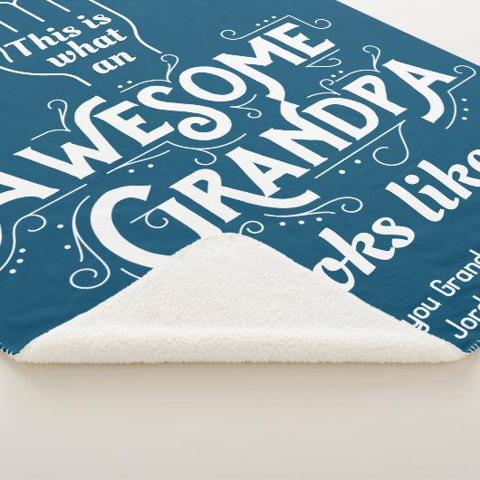 Couverture Sherpa C'Est Ce Qu'Un Superbe Grand-Père Ressemble À Bleu (3/4)