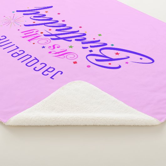 Couverture Sherpa C'est mon anniversaire sur PINK (3/4)