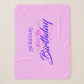 Couverture Sherpa C'est mon anniversaire sur PINK (Devant)