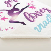 Couverture Sherpa Cette Fille Aime Les Étoiles De Gymnastique Sauten (3/4)