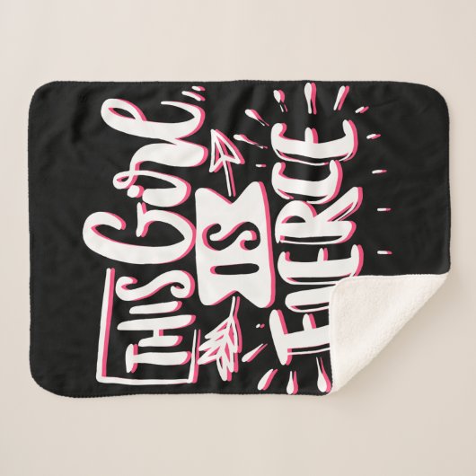 Couverture Sherpa Cette Fille Est L'Autonomisation De Fille Fierce (Devant (Horizontal))