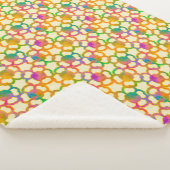 Couverture Sherpa Chainmail floral en Crème (3/4)