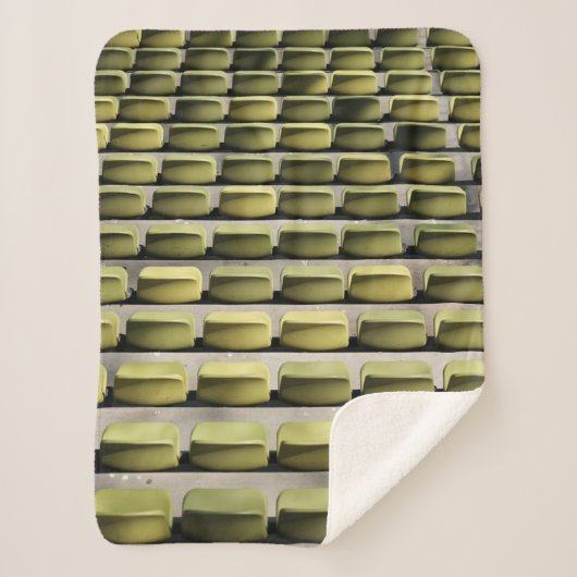 Couverture Sherpa Chaises de gang vertes (Devant)