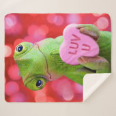 Couverture Sherpa Chameleon Heart (Luv U) (Devant (Horizontal))