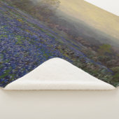 Couverture Sherpa Champ de fleurs de bleuets (paysage rural) (3/4)