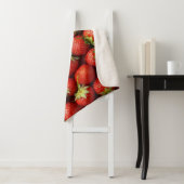 Couverture Sherpa Champ de Fraises Frais de la Ferme (En situation)
