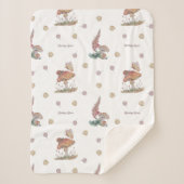 Couverture Sherpa Champignon Floral Spring Love (Devant)