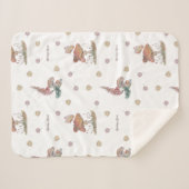 Couverture Sherpa Champignon Floral Spring Love (Devant (Horizontal))