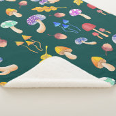 Couverture Sherpa Champignons d'automne (3/4)