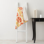 Couverture Sherpa Champignons de style moderne : Motif tendance (En situation)