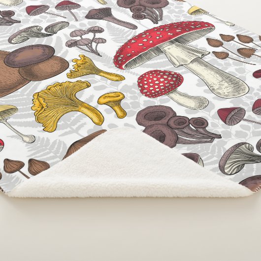 Couverture Sherpa Champignons sauvages (3/4)