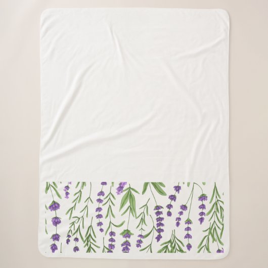 COUVERTURE SHERPA CHAMPS LAVENDER (Devant)