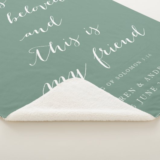 Couverture Sherpa Chanson d'Écriture bien-aimée de Salomon Mariage C (3/4)