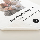 Couverture Sherpa Chanson Personnalisée Chanson Favorite Chanson Une (3/4)