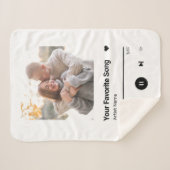 Couverture Sherpa Chanson Personnalisée Chanson Favorite Chanson Une (Devant (Horizontal))