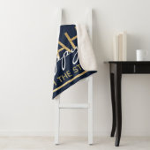 Couverture Sherpa Chanukah Happy Gold Sherpa Blanket/Moyen (En situation)