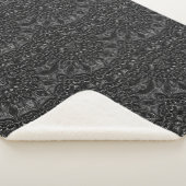 Couverture Sherpa Charcoal Mandala Sherpa Blanket (3/4)