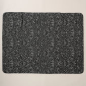 Couverture Sherpa Charcoal Mandala Sherpa Blanket (Devant (Horizontal))