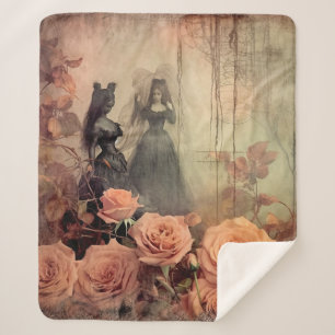 Couverture Sherpa Chariot Halloween vintage (10)