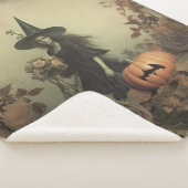 Couverture Sherpa Chariot Halloween vintage (3) (3/4)