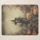 Couverture Sherpa Chariot Halloween vintage (3) (Devant (Horizontal))