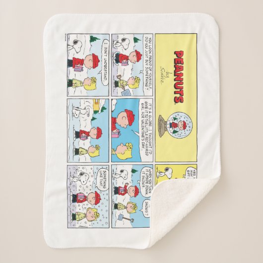 Couverture Sherpa Charlie Brown | Boule à neige (Devant)