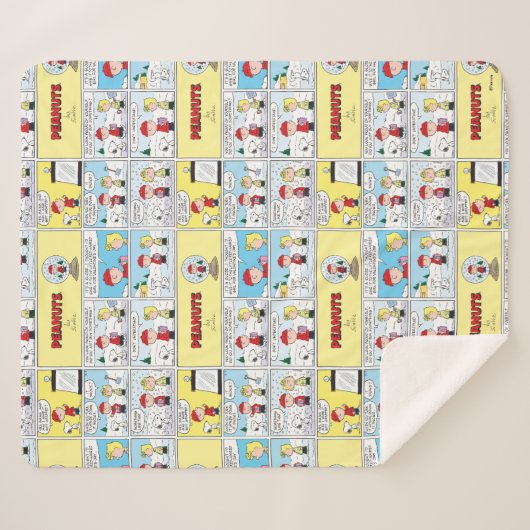 Couverture Sherpa Charlie Brown | Boule à neige (Devant (Horizontal))