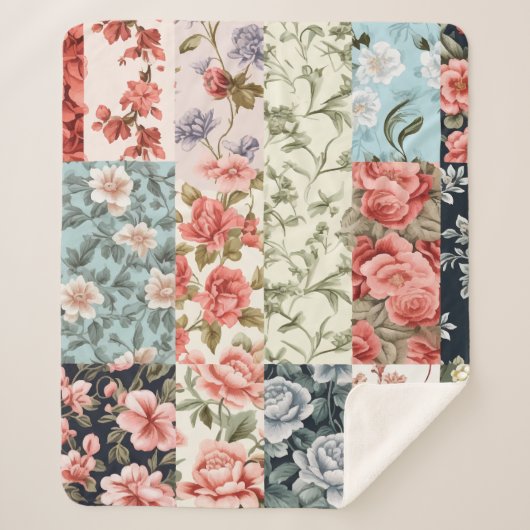 Couverture Sherpa Charme vintage (Devant)