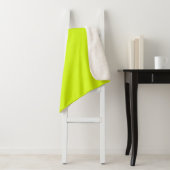 Couverture Sherpa Chartreuse jaune (En situation)