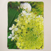 Couverture Sherpa Chartreuse Vert, Limelight Hydrangea, (Devant)