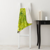 Couverture Sherpa Chartreuse Vert, Limelight Hydrangea, (En situation)