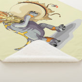 Couverture Sherpa Chasmosaurus Dansant Un Rituel De Shaman (3/4)