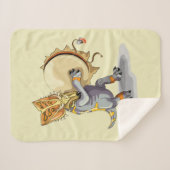 Couverture Sherpa Chasmosaurus Dansant Un Rituel De Shaman (Devant (Horizontal))